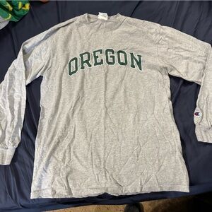 CHAMPION Oregon Ducks Long Sleeve Tee Size Medium